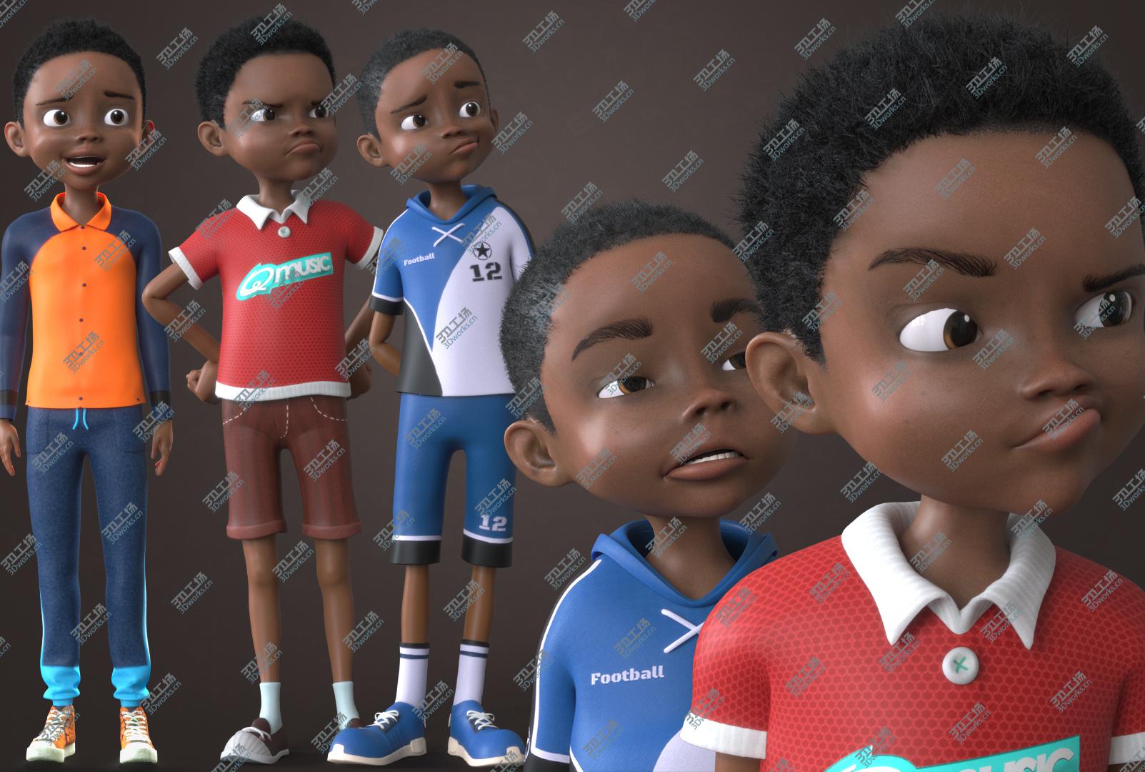 images/goods_img/202104091/AFRO BOY- CARTOON RIGGED BLACK BOY(1) 3D model/1.jpg